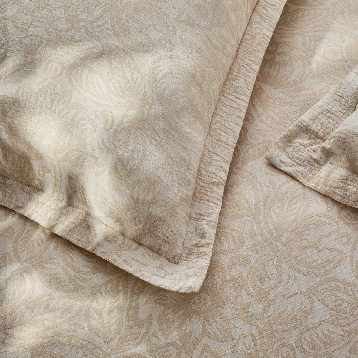 Laura Ashley Ambleford Jacquard Duvet Cover Bedding Set Natural
