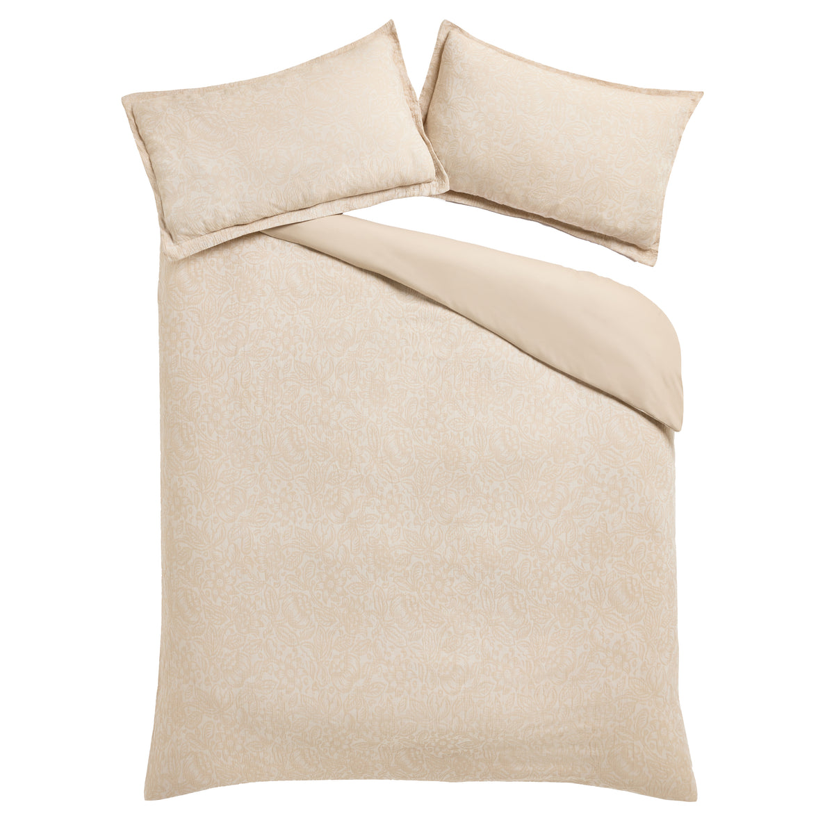 Laura Ashley Ambleford Jacquard Duvet Cover Bedding Set Natural