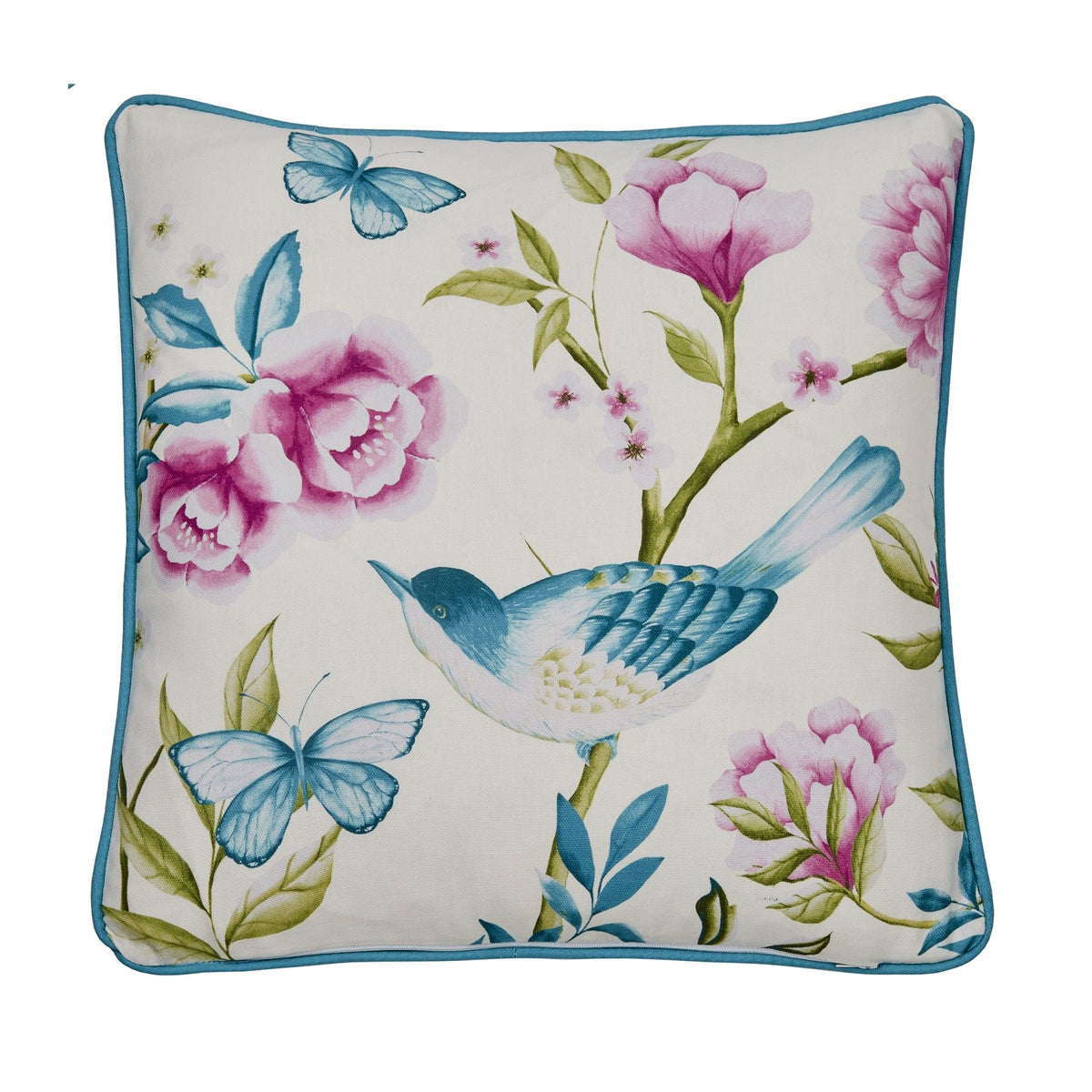 Dreams & Drapes Amelle Outdoor Filled Cushion 43cm x 43cm Blue