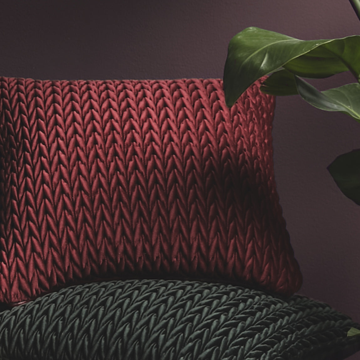 Laurence Llewelyn-Bowen Amory Filled Cushion 43cm x 43cm Claret