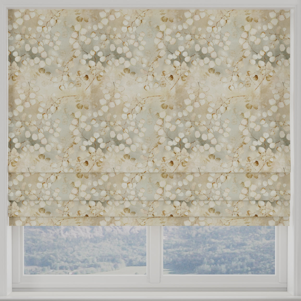 ANTE DECOR Lunaria Made to Measure Roman Blind Peach Fuzz