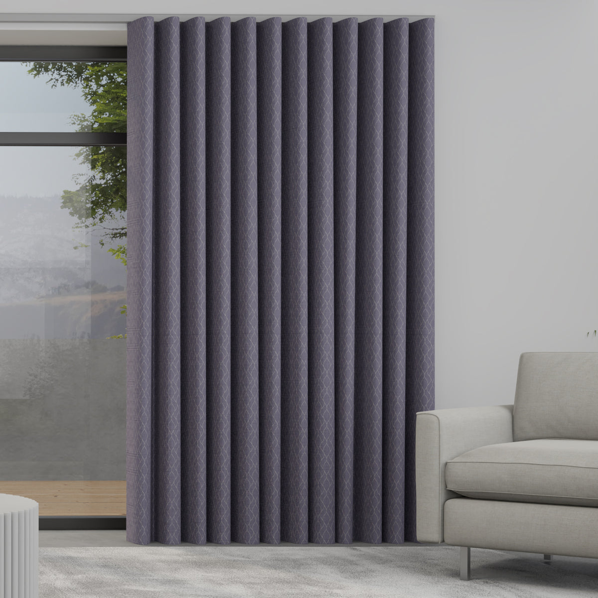 Nico Made to Measure Wave Curtain + FREE Track Iris