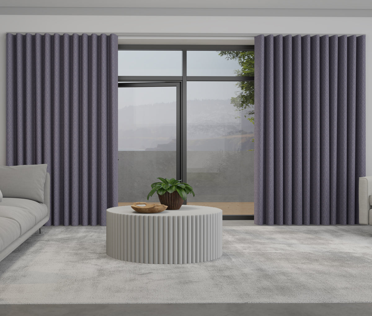 Nico Made to Measure Wave Curtain + FREE Track Iris