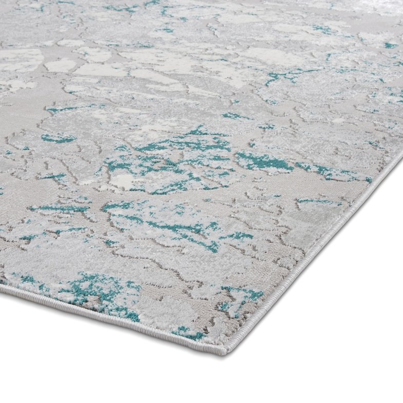 Apollo 2677 Modern Abstract Rug Grey Green