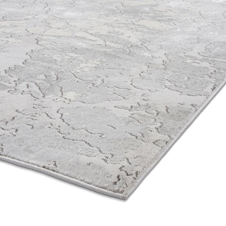 Apollo 2677 Modern Abstract Rug Grey Ivory