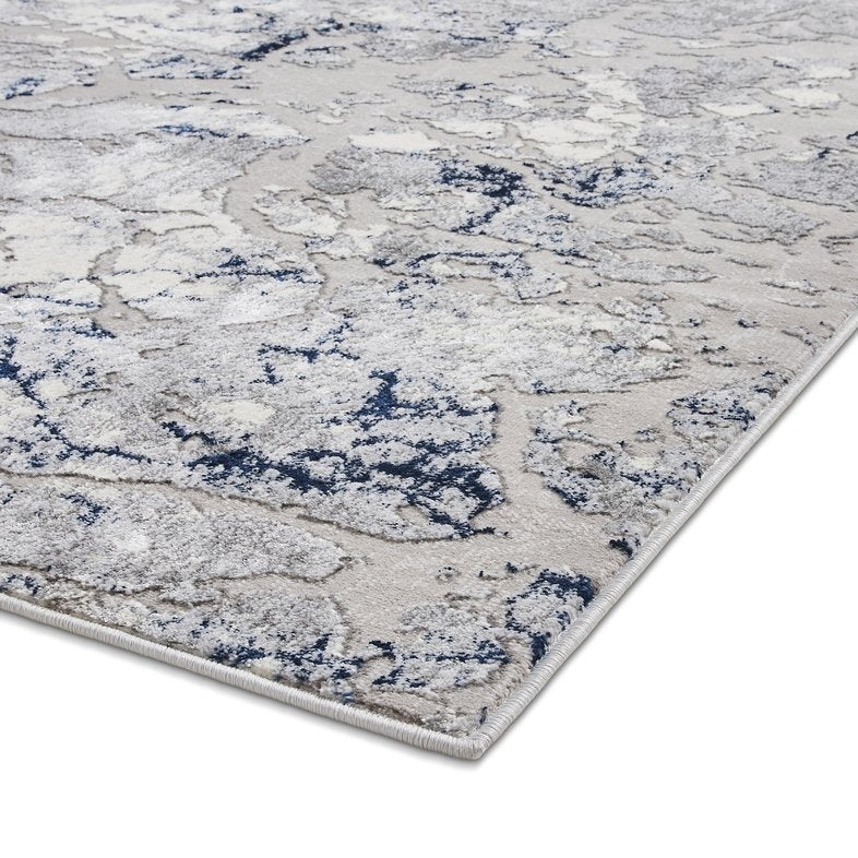 Apollo 2677 Modern Abstract Rug Grey Navy