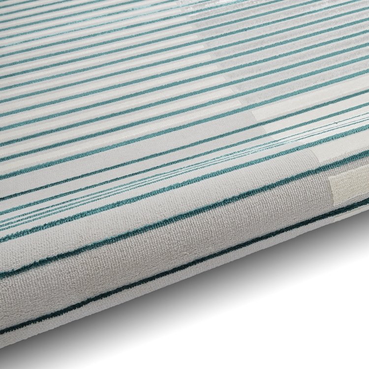 Apollo 2681 Modern Linear 120cm x 170cm Rug Grey Green