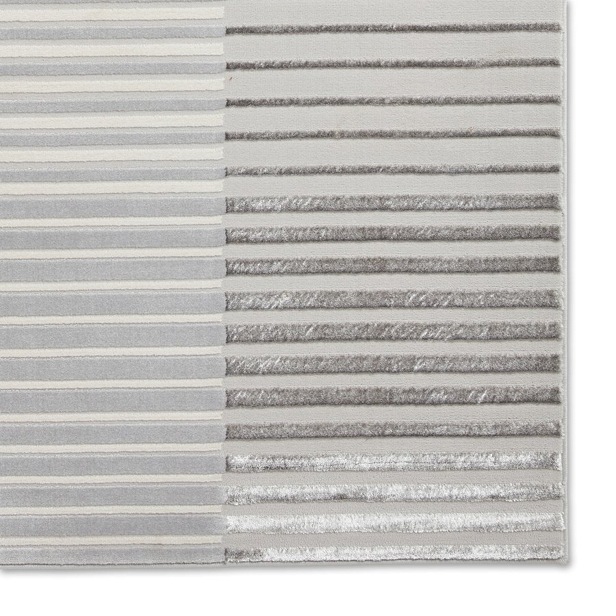 Apollo 2681 Modern Linear 80cm x 150cm Rug Grey Ivory