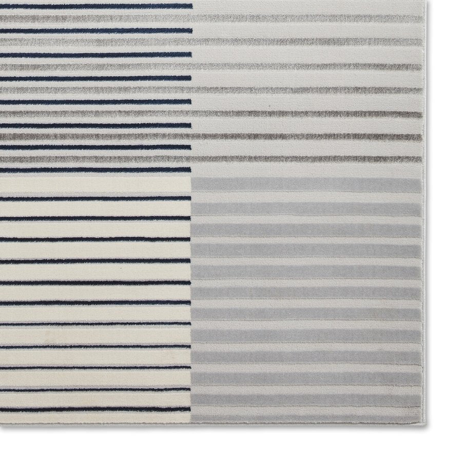 Apollo 2681 Modern Linear 120cm x 170cm Rug Grey Navy