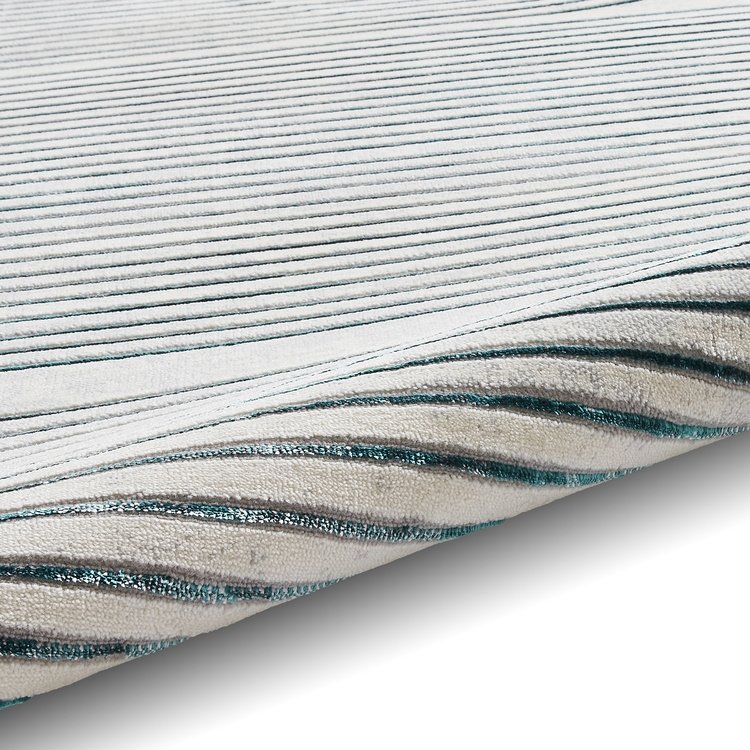 Apollo 2683 Modern Linear Rug Grey Green