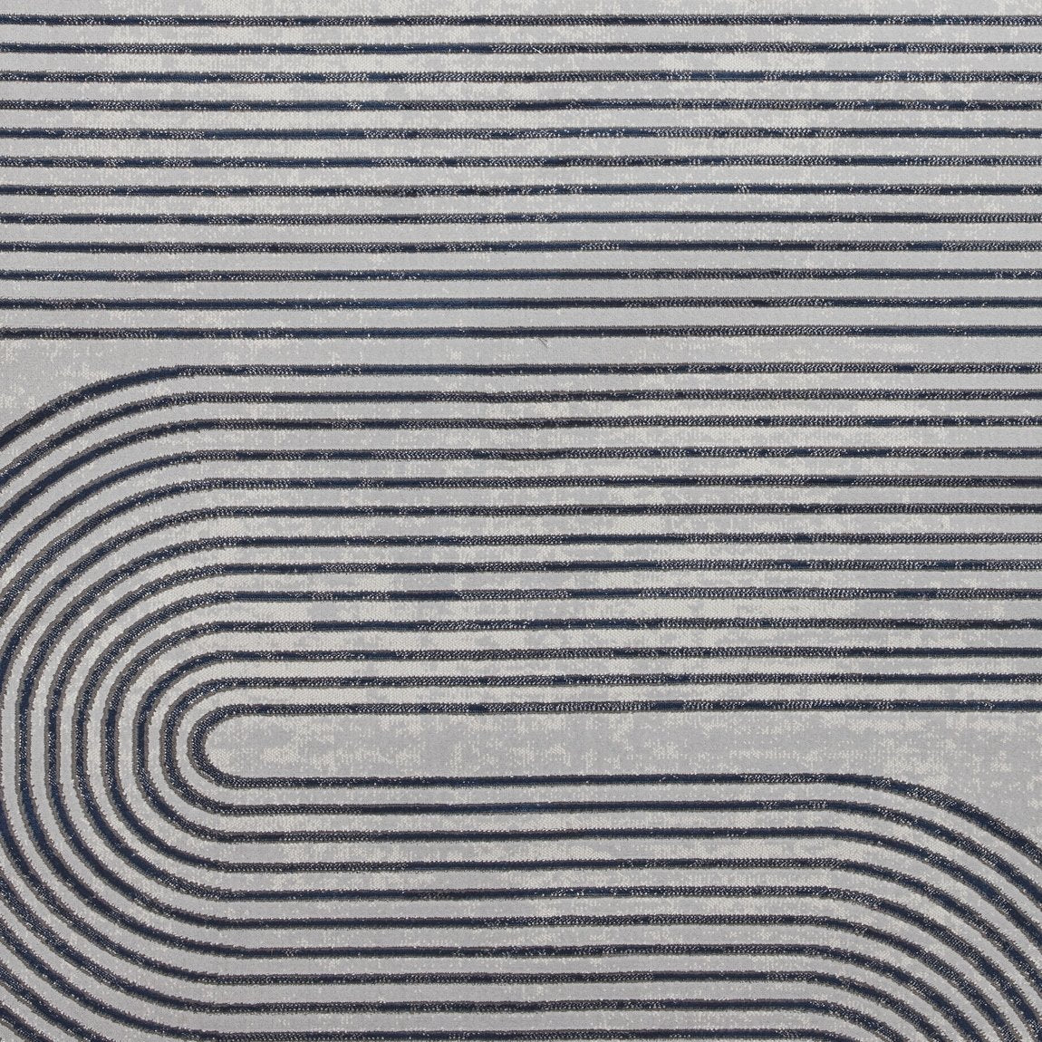 Apollo 2683 Modern Linear Rug Grey Navy