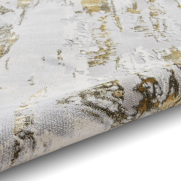 Apollo GR579 Modern Abstract Rug Grey Gold