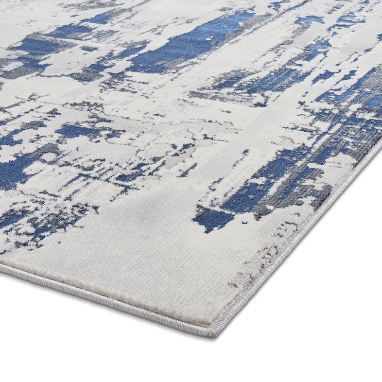 Apollo GR579 Modern Abstract 160cm x 220cm Rug Grey Navy