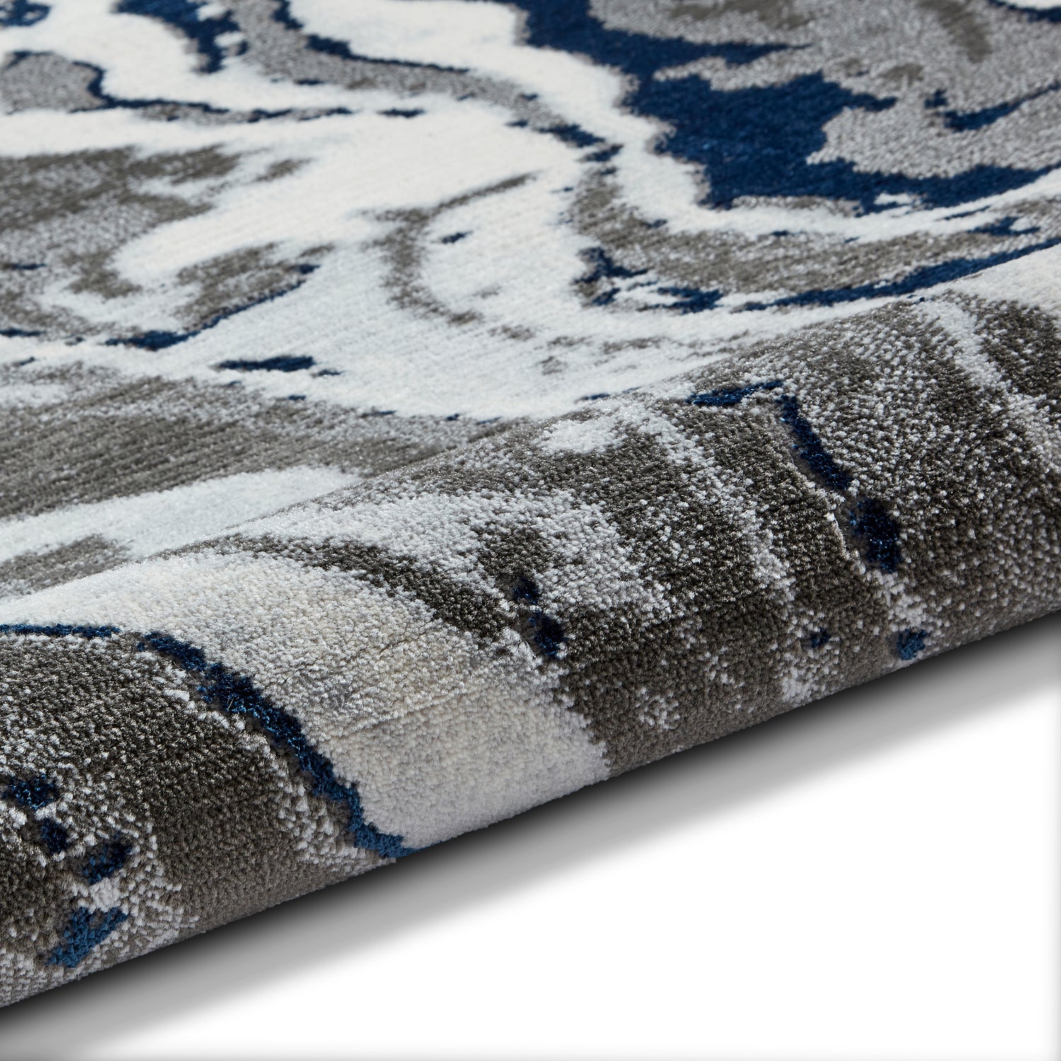 Apollo GR584 Modern Abstract Rug Grey Navy