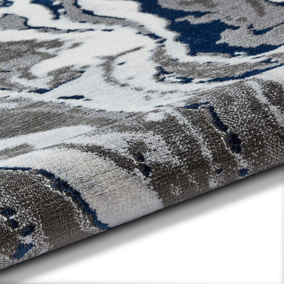 Apollo GR584 Modern Abstract Rug Grey Navy