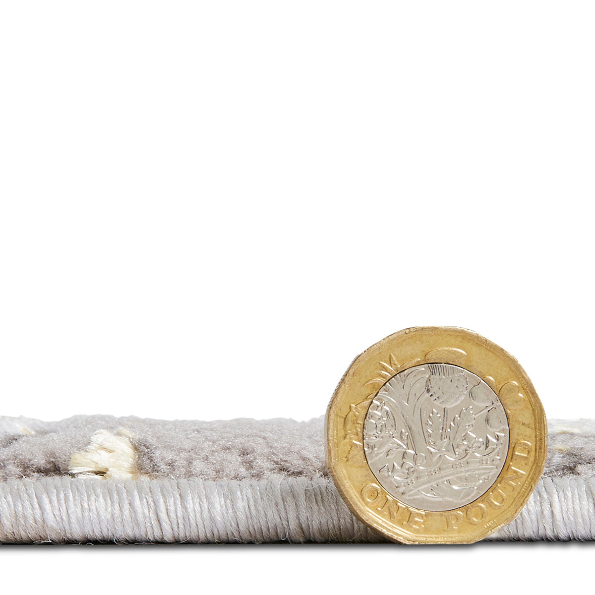 Apollo 2677 200cm x 290cm Metallic Effect Yarn Rug Grey Gold