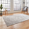 Apollo 2677 200cm x 290cm Metallic Effect Yarn Rug Grey Ivory