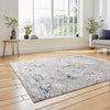 Apollo 2677 200cm x 290cm Metallic Effect Yarn Rug Grey Navy