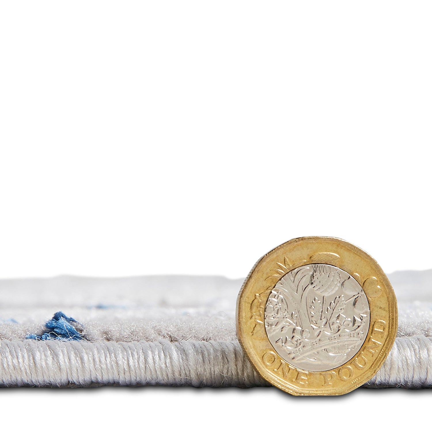 Apollo 2677 200cm x 290cm Metallic Effect Yarn Rug Grey Navy