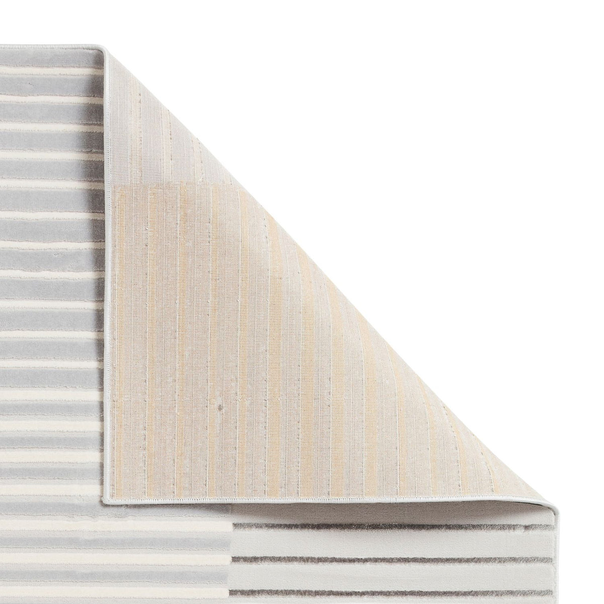 Apollo 2681 200cm x 290cm Metallic Effect Yarn Rug Grey Gold