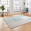 Apollo 2681 80cm x 150cm Metallic Effect Yarn Rug Grey Green
