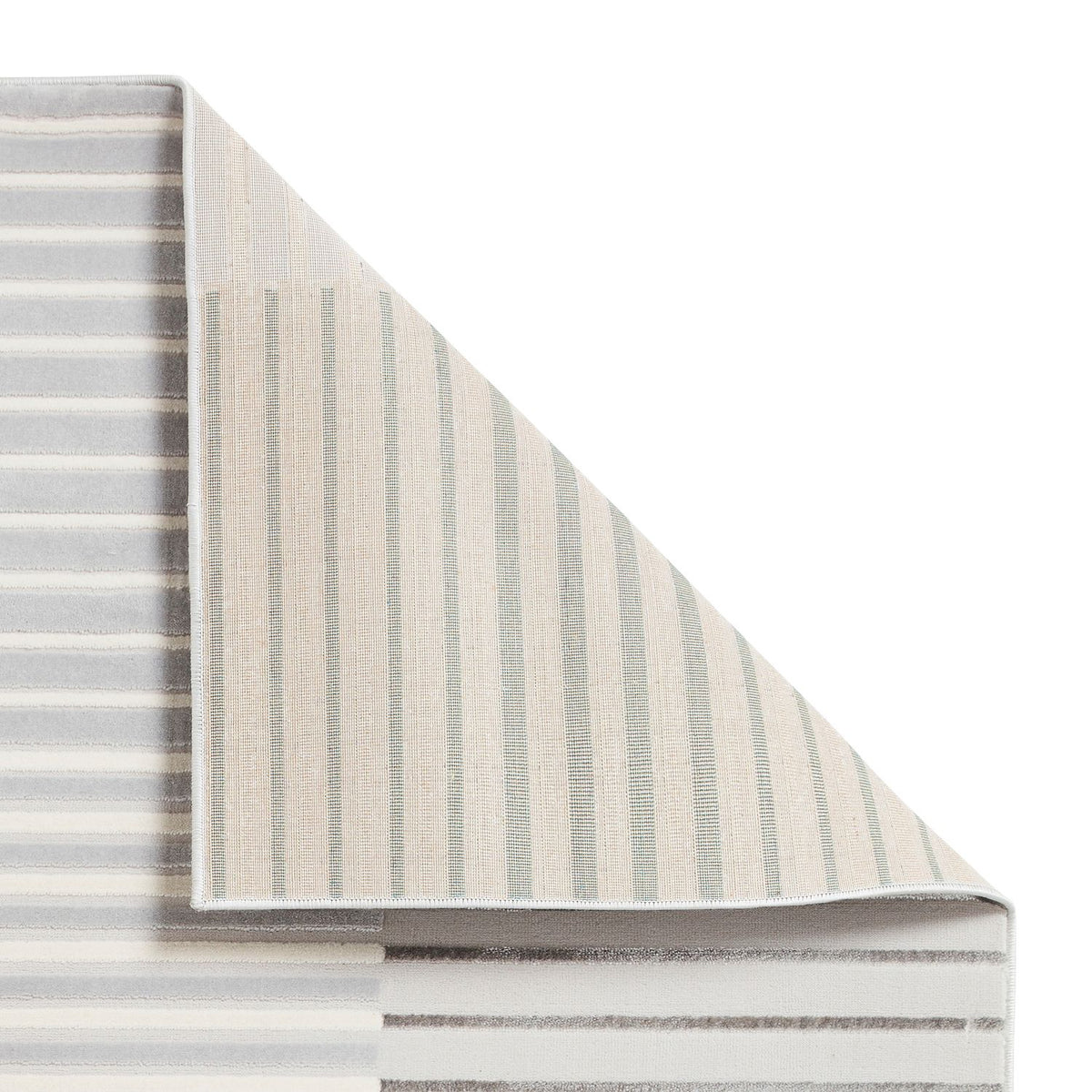 Apollo 2681 80cm x 150cm Metallic Effect Yarn Rug Grey Green
