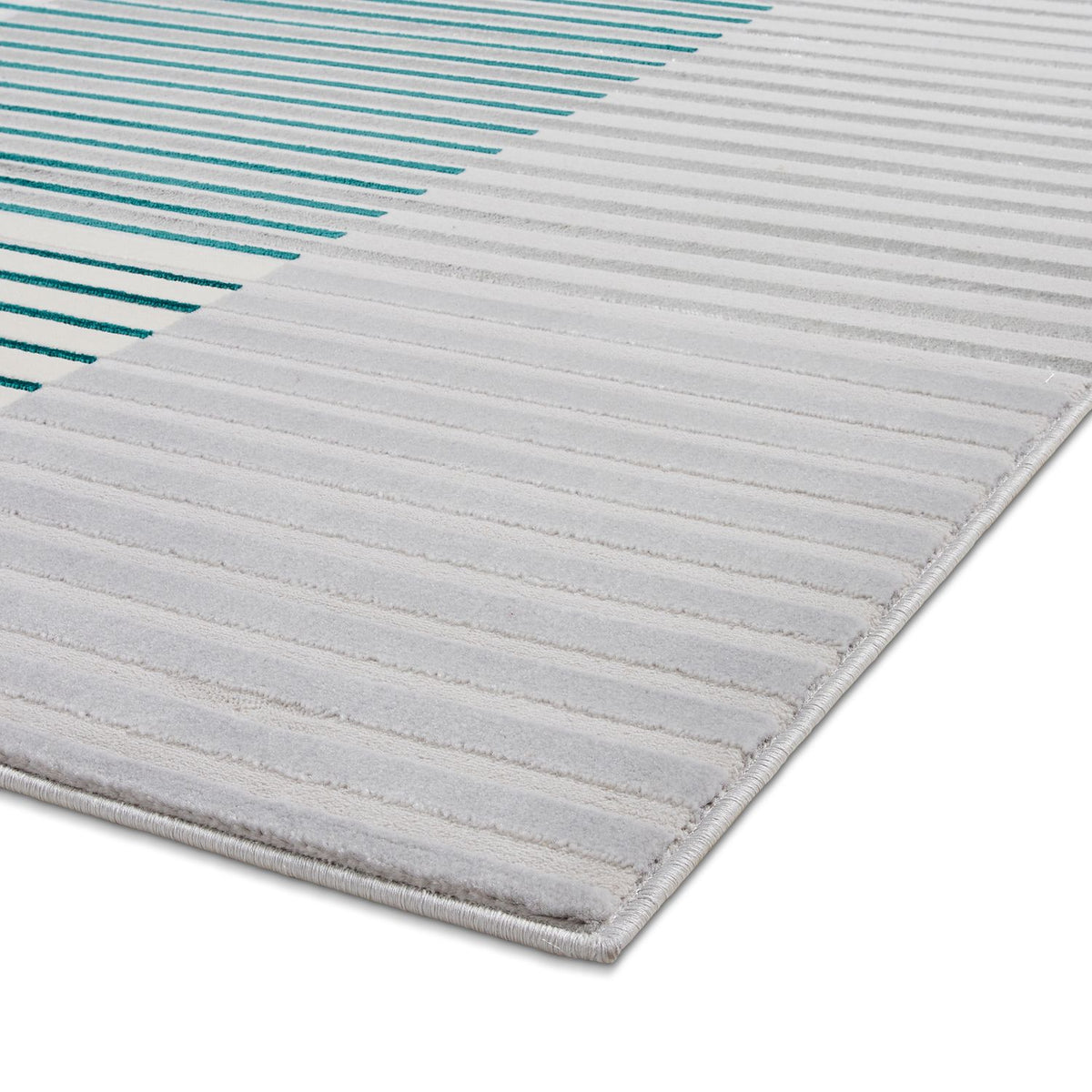 Apollo 2681 80cm x 150cm Metallic Effect Yarn Rug Grey Green