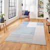 Apollo 2681 Metallic Effect Yarn Rug Grey Navy