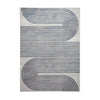Apollo 2683 200cm x 290cm Metallic Effect Yarn Rug Grey Navy