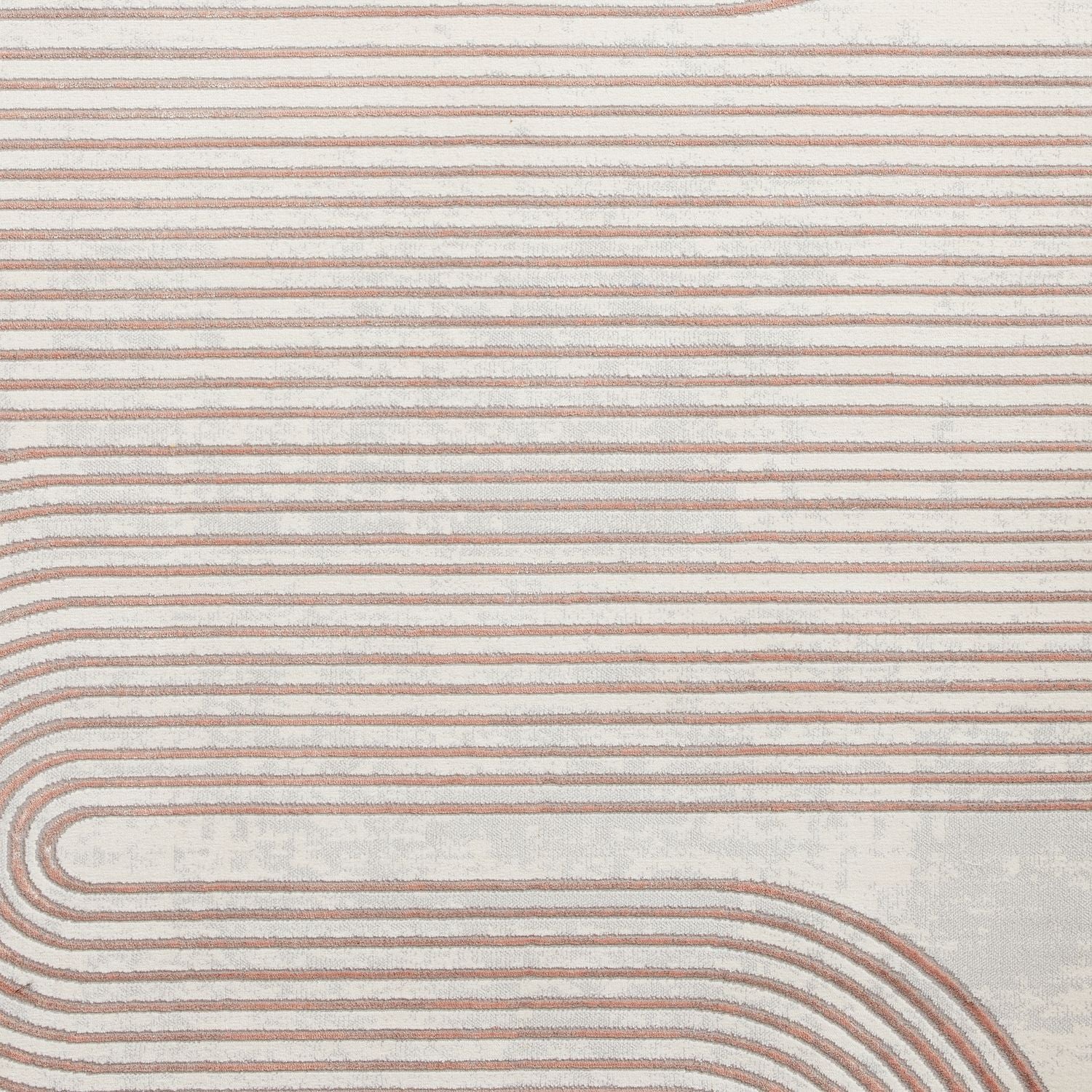 Apollo 2683 Metallic Effect Yarn Rug Grey Rose