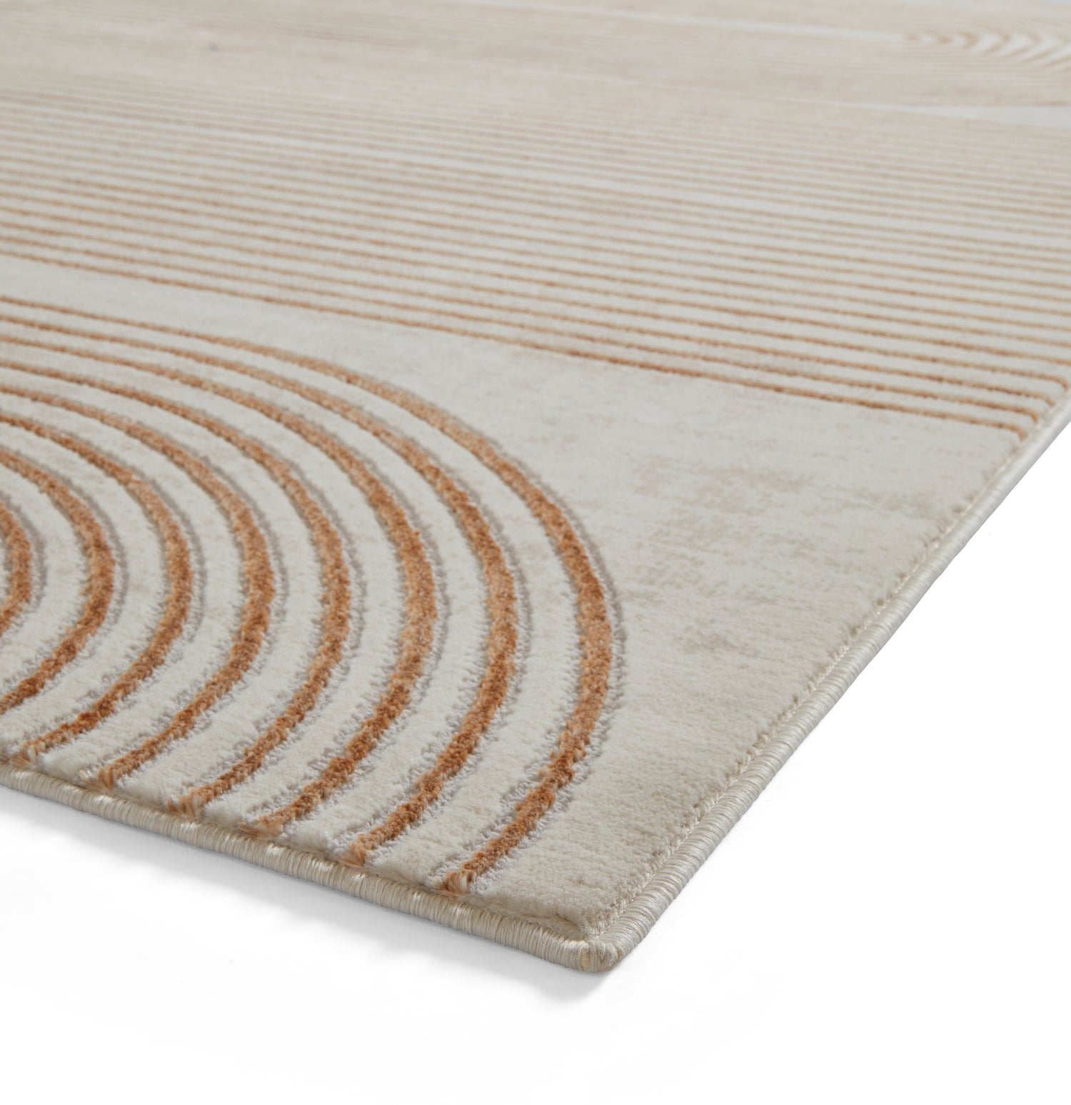 Apollo 2683 Metallic Effect Yarn Rug Bronze Grey