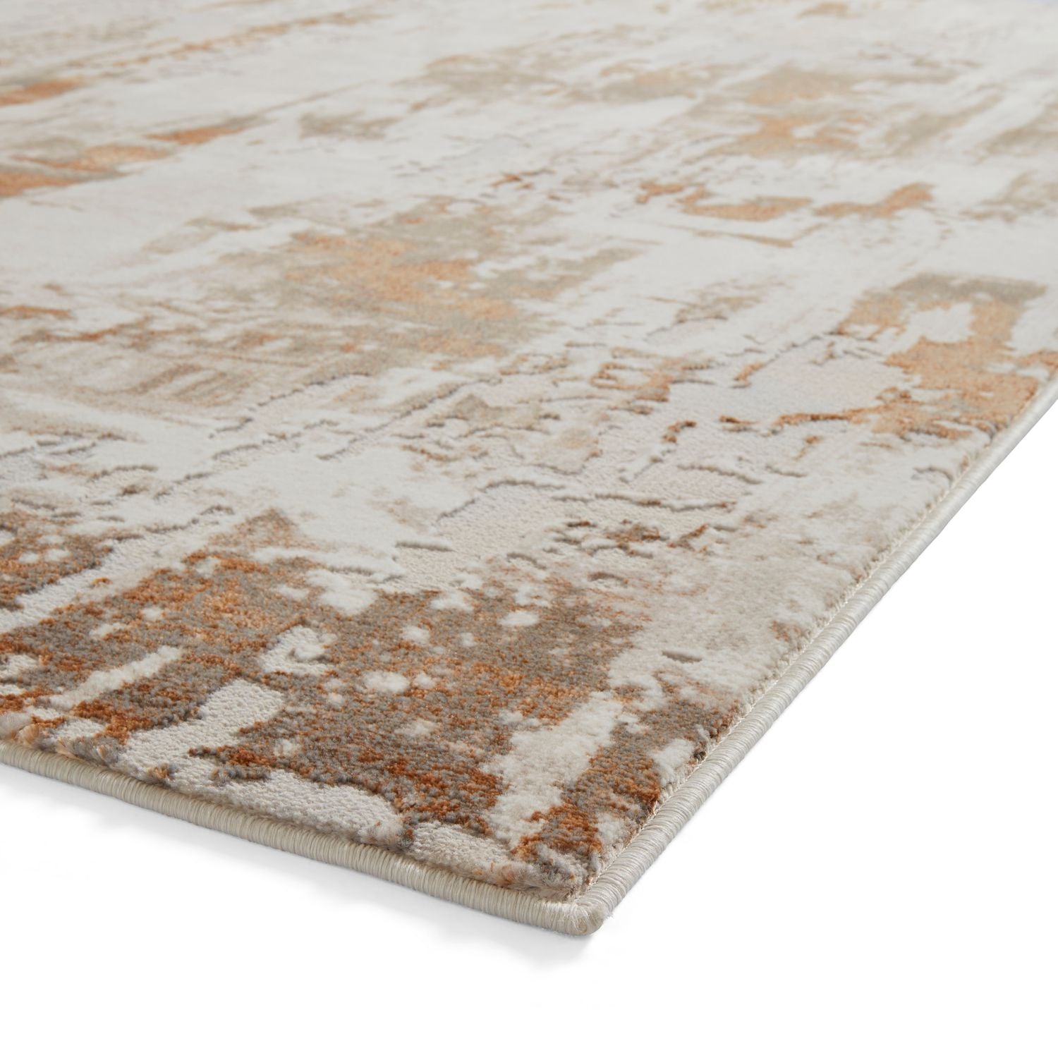 Apollo GR579 Metallic Effect Yarn Rug Bronze Grey