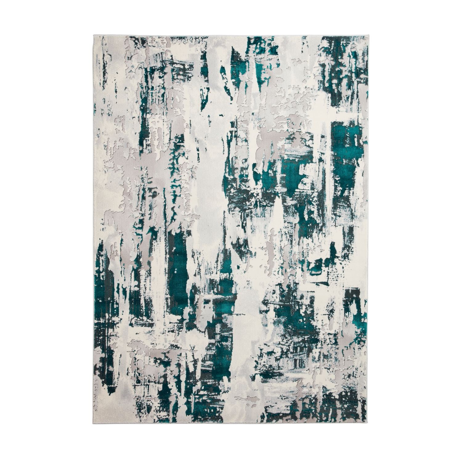 Apollo GR579 200cm x 290cm Metallic Effect Yarn Rug Grey Green
