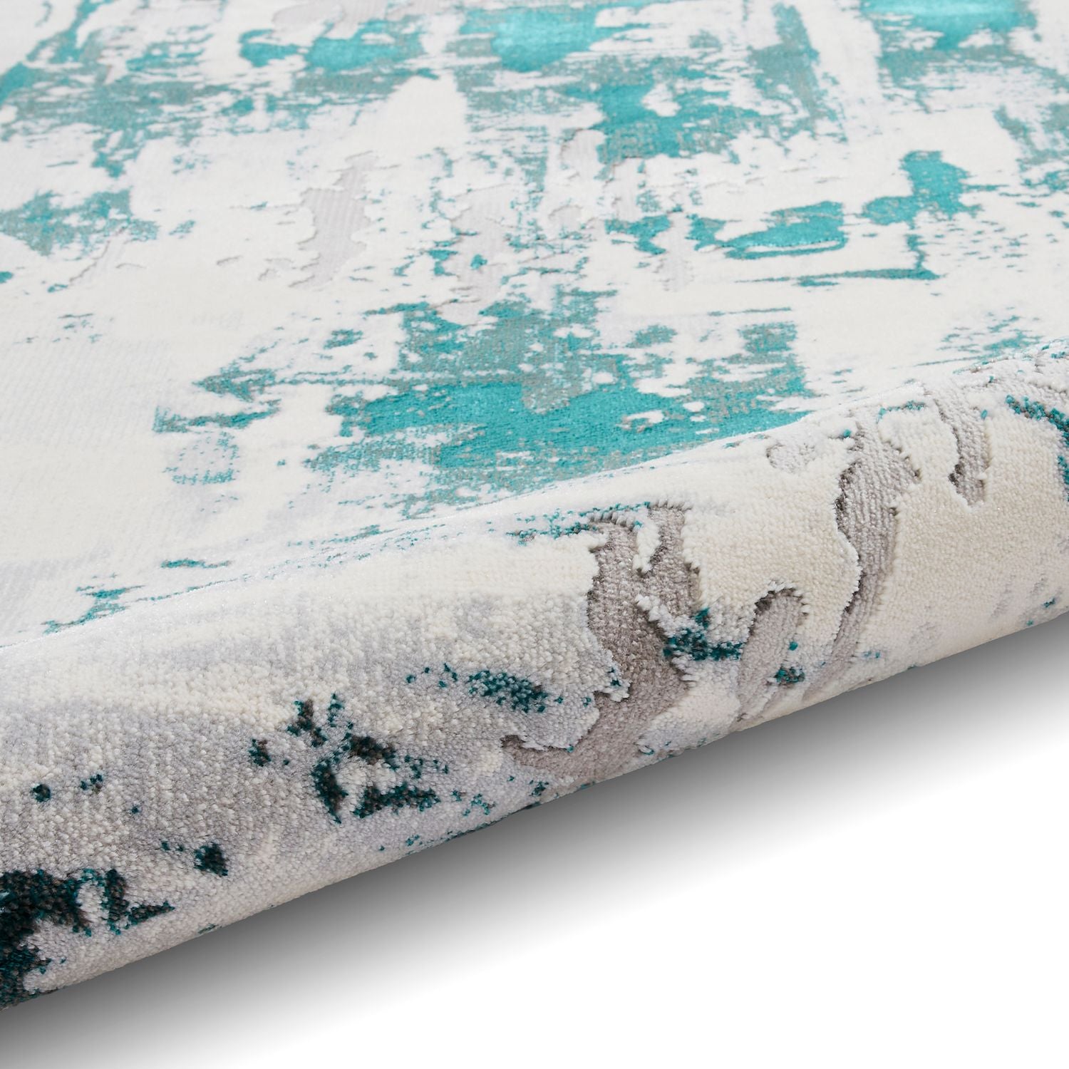 Apollo GR579 200cm x 290cm Metallic Effect Yarn Rug Grey Green