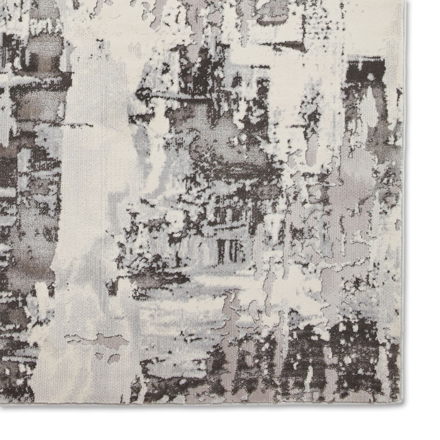 Apollo GR579 Metallic Effect Yarn Rug Grey Ivory