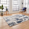 Apollo GR579 Metallic Effect Yarn Rug Grey Navy