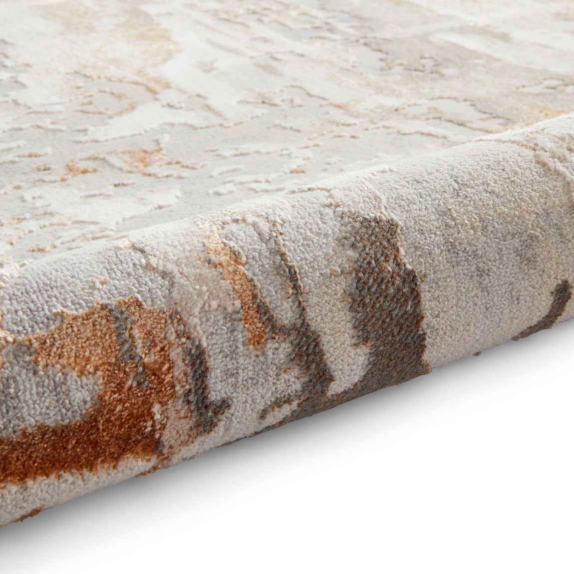 Apollo GR580 Metallic Effect Yarn Rug Bronze Grey