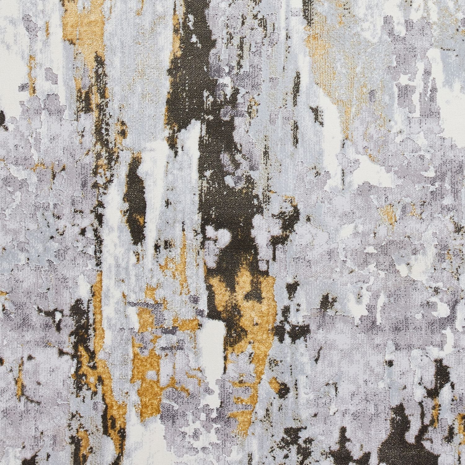 Apollo GR580 200cm x 290cm Metallic Effect Yarn Rug Grey Gold