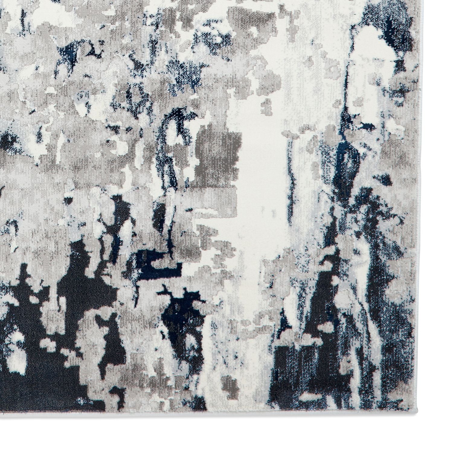 Apollo GR580 200cm x 290cm Metallic Effect Yarn Rug Grey Navy