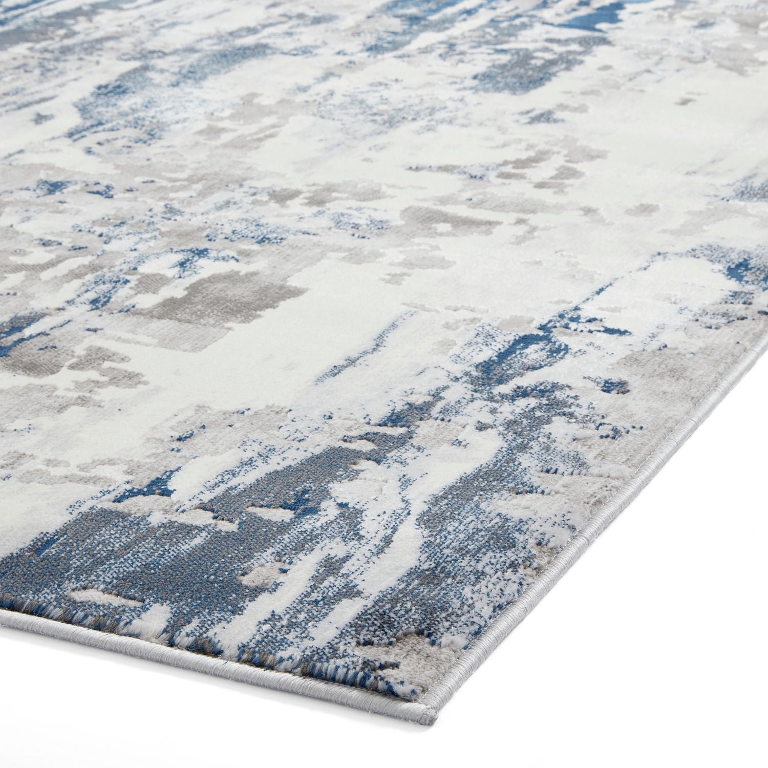 Apollo GR580 200cm x 290cm Metallic Effect Yarn Rug Grey Navy