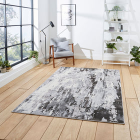Apollo GR580 200cm x 290cm Metallic Effect Yarn Rug Grey