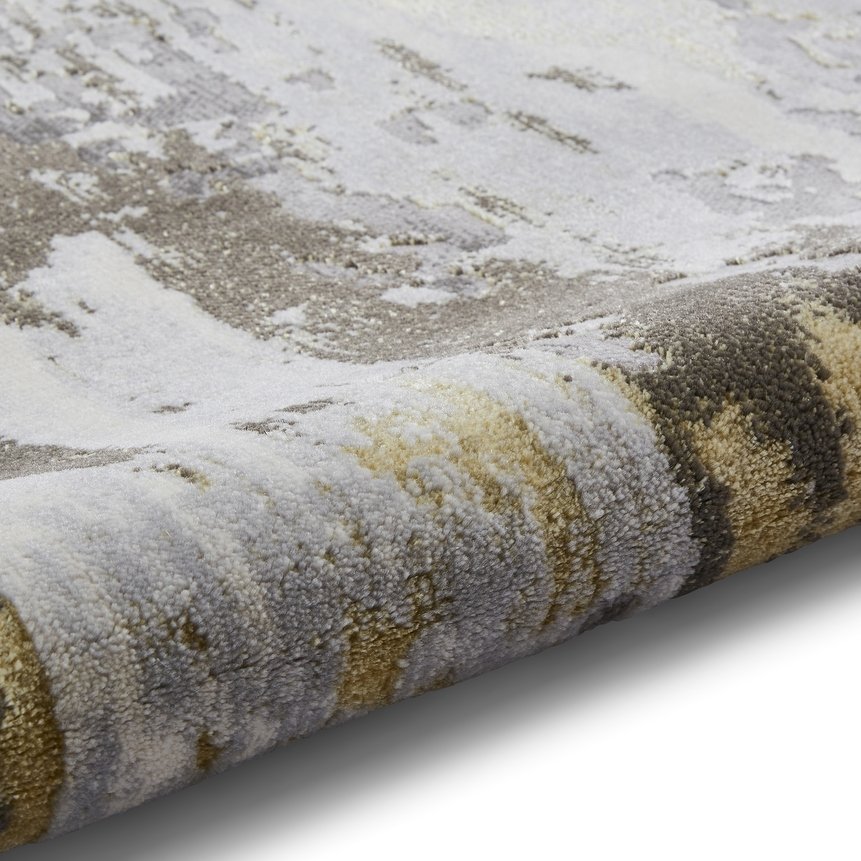 Apollo GR580 Modern Abstract Rug Grey Gold
