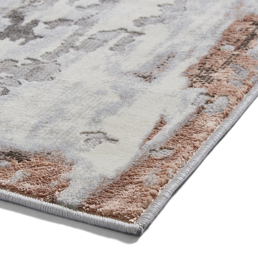 Apollo GR580 Modern Abstract Rug Grey Rose