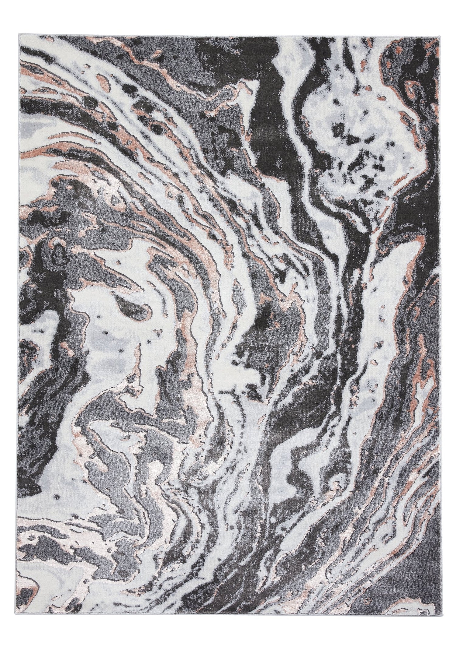 Apollo GR584 Modern Abstract Rug Grey Rose
