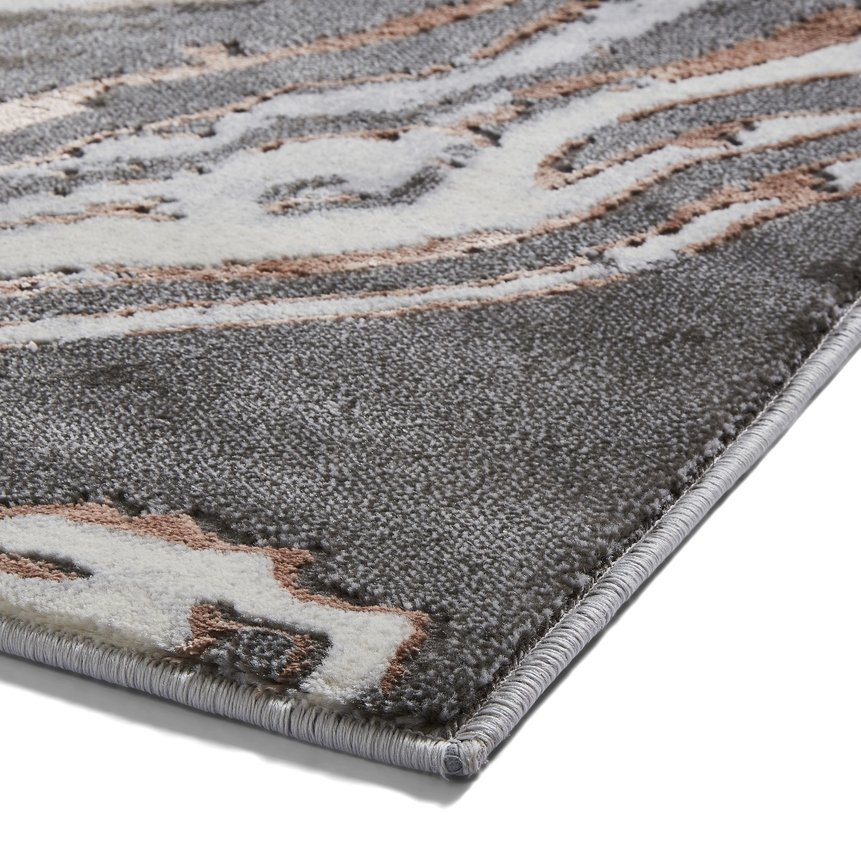 Apollo GR584 Modern Abstract Rug Grey Rose