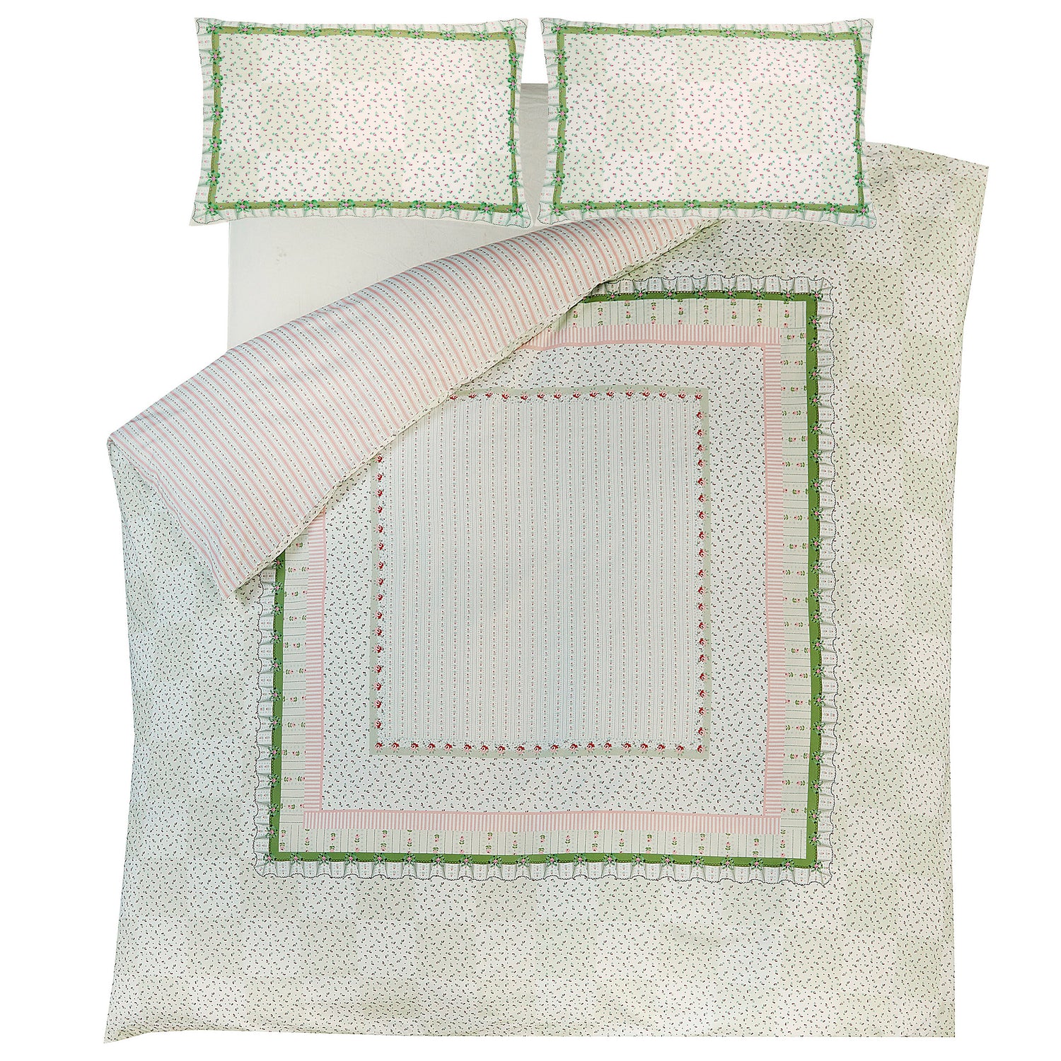 Cath Kidston Archive Book Duvet Cover Bedding Set Pistachio