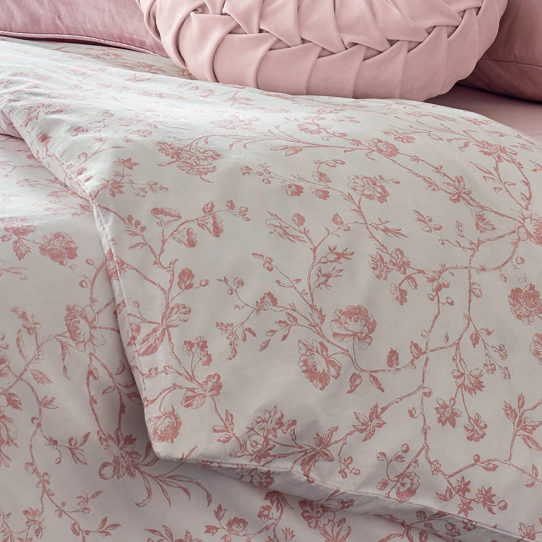 Laura Ashley Aria Pillowcase Housewife Blush