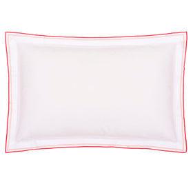 Designers Guild Astor Pair of Oxford Pillowcases Coral Pink