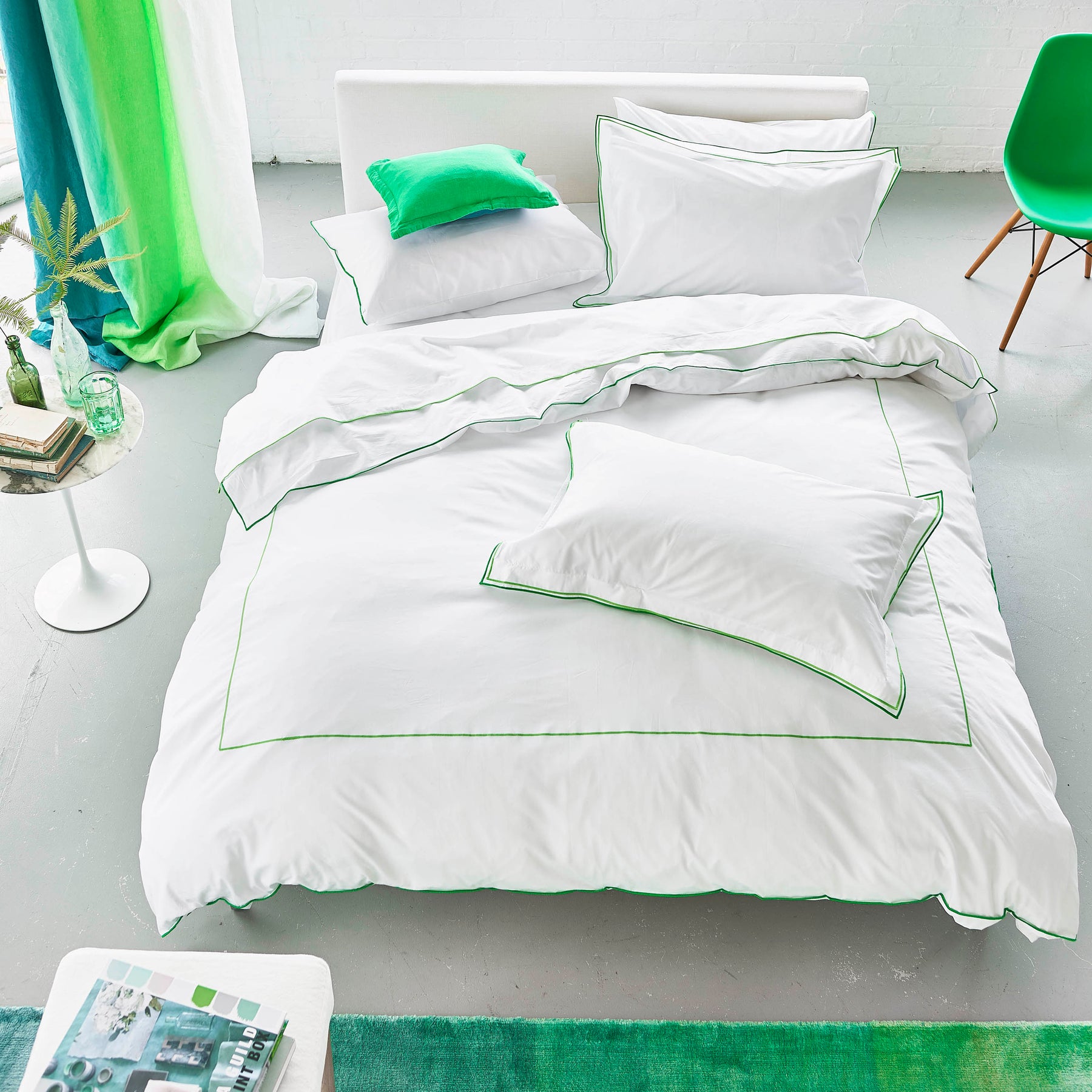 Designers Guild Astor Duvet Cover Bedding Set Emerald Green