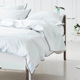 Designers Guild Astor Flat Sheet Silver Slate